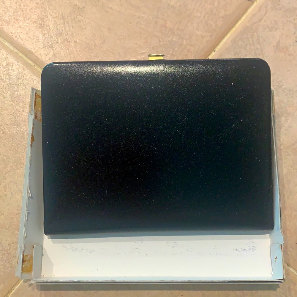 Vintage leather photo vase